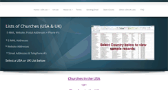 Desktop Screenshot of churchesusa.net