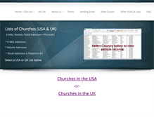 Tablet Screenshot of churchesusa.net